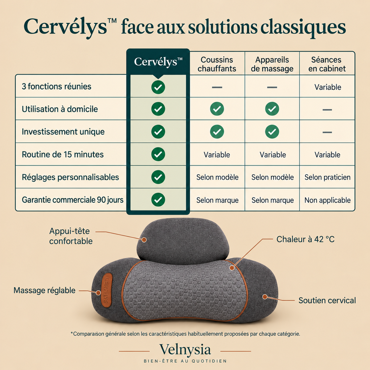 Comparatif Cervélys et solutions classiques